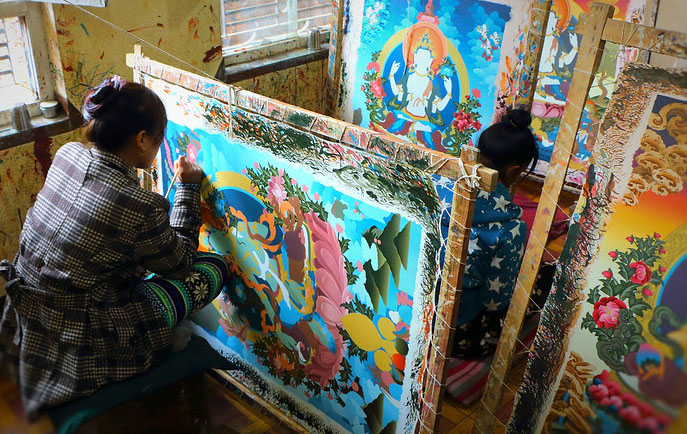 Buddhist Thangka Painting